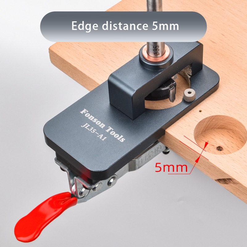 Woodworking Templates - Woodworking 35mm Hinge Boring Jig Kit