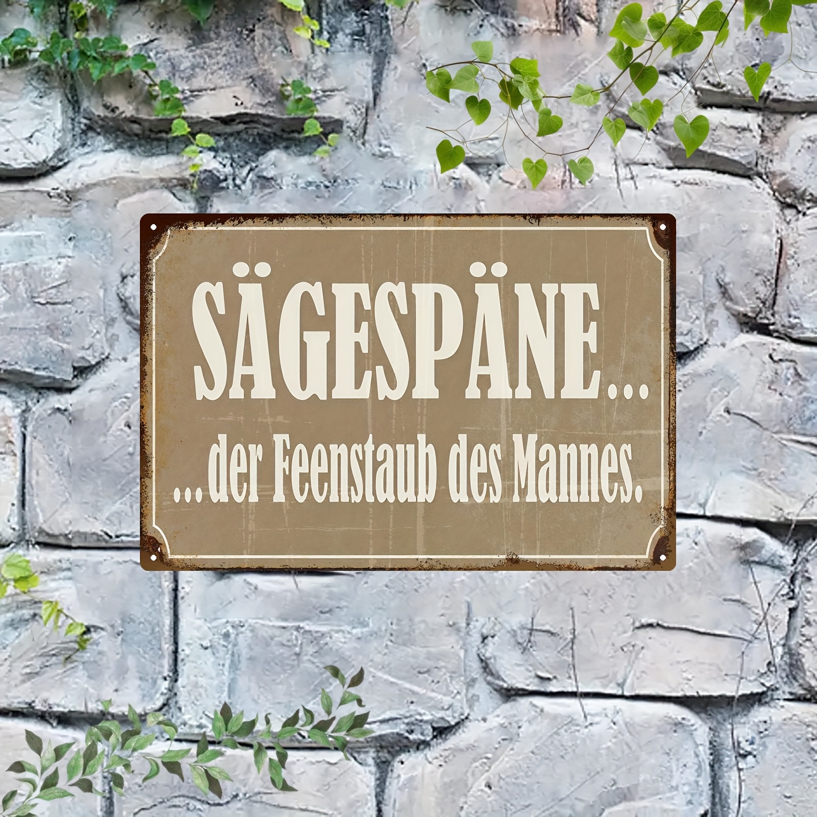 Woodworking Quotes Funny - （2D Tin painting）Vintage 