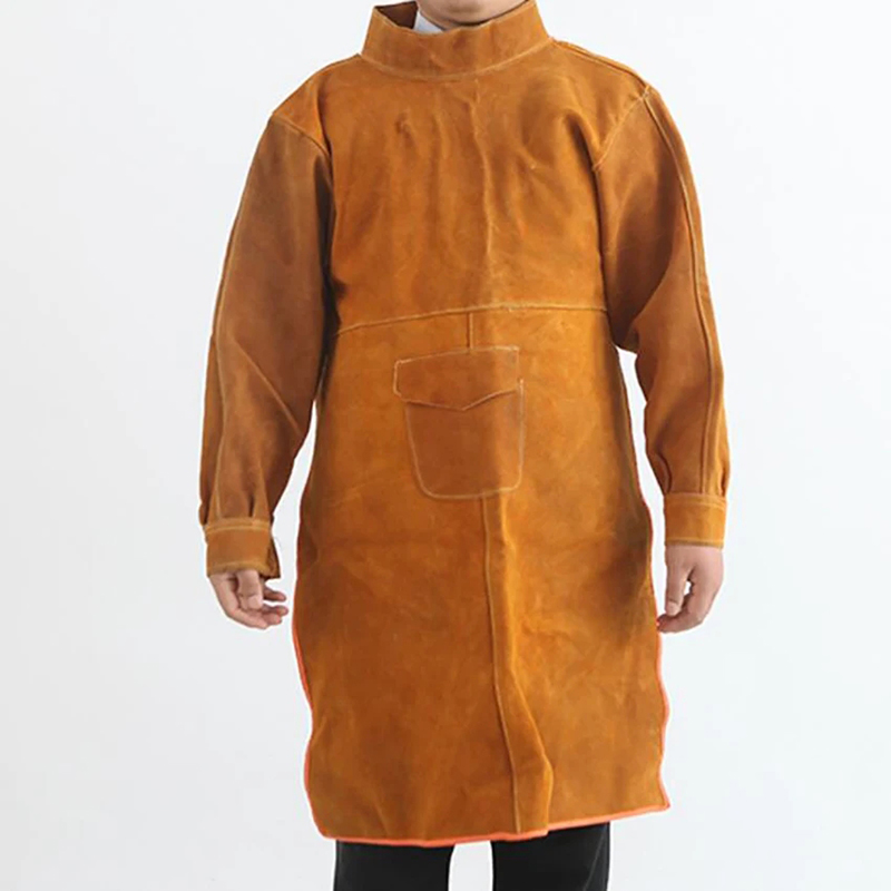 Woodworking Apron - Cowhide Leather Welding Clothes,105CM Long Heavy