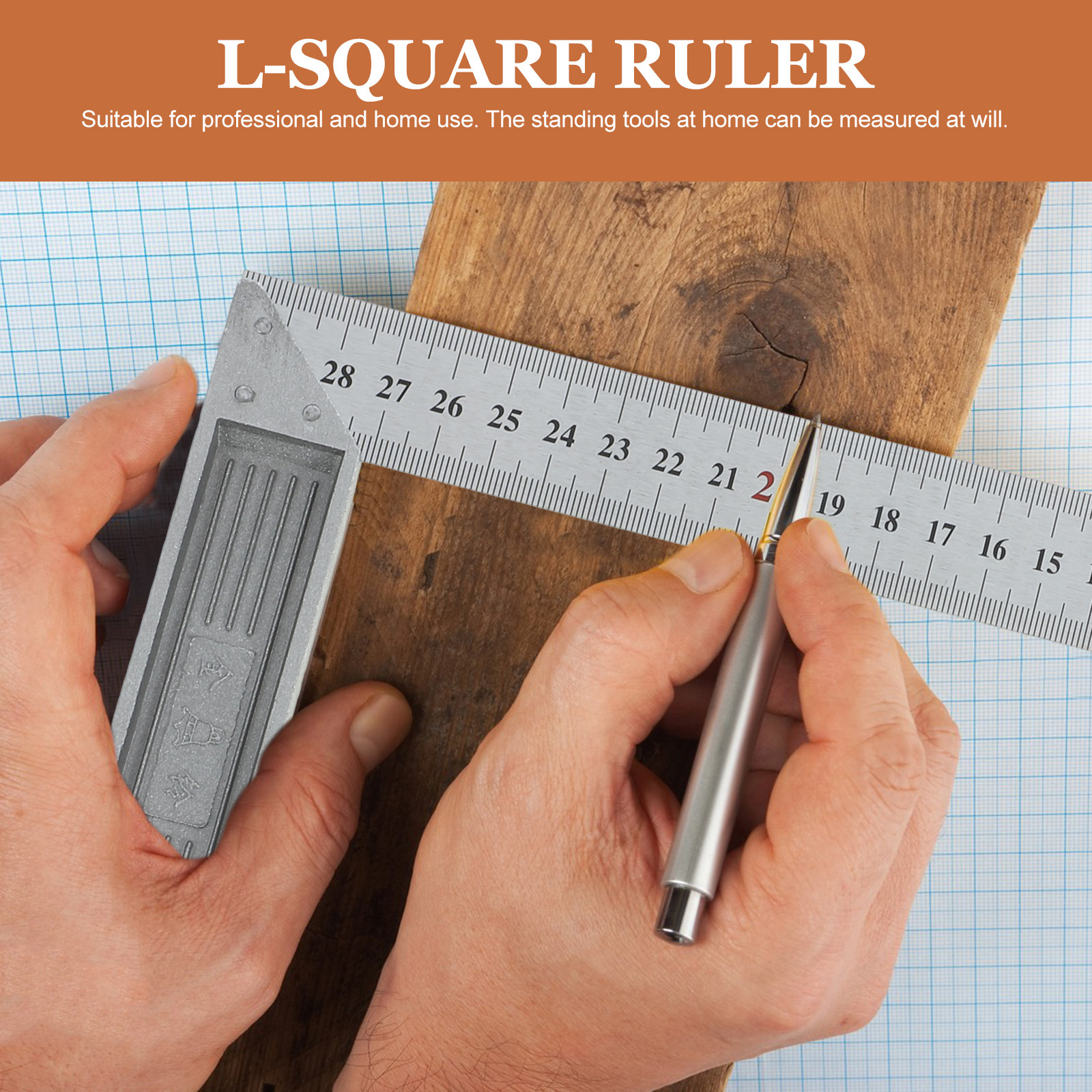 Woodworking And Carpentry - Stainless Steel L Square Ruler 90