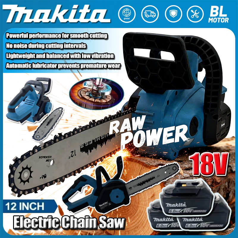 Woodworking Electric Saw - Makita 12Inch Brushless Electric Chain Saw