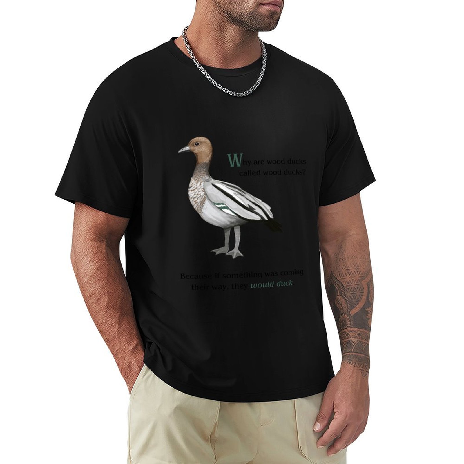 Woodworking Jokes - Australian Wood Duck Joke T-Shirt Heavy