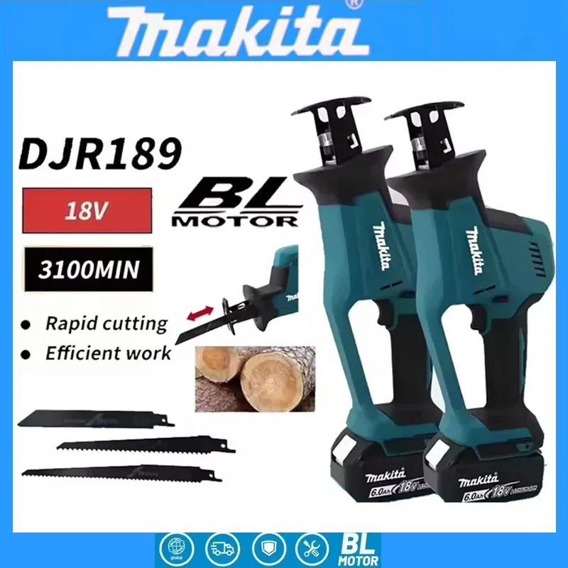 Woodworking And Carpentry - Makita DJR189 18V Cordless Electric Reciprocating