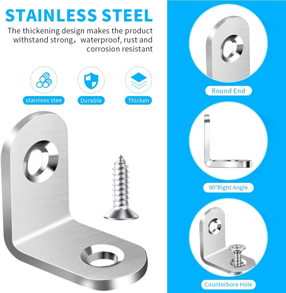 Stainless Steel L Bracket Corn - Woodworking Joint 리뷰 및 가격