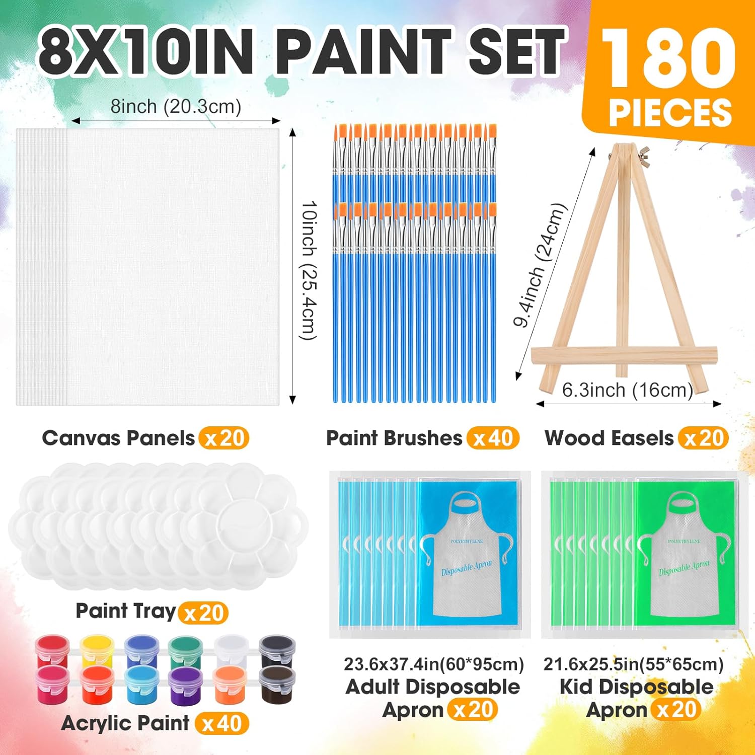 20 Pack 8x10 Canvas and Easel  - Woodworking Apron 리뷰 및 가격