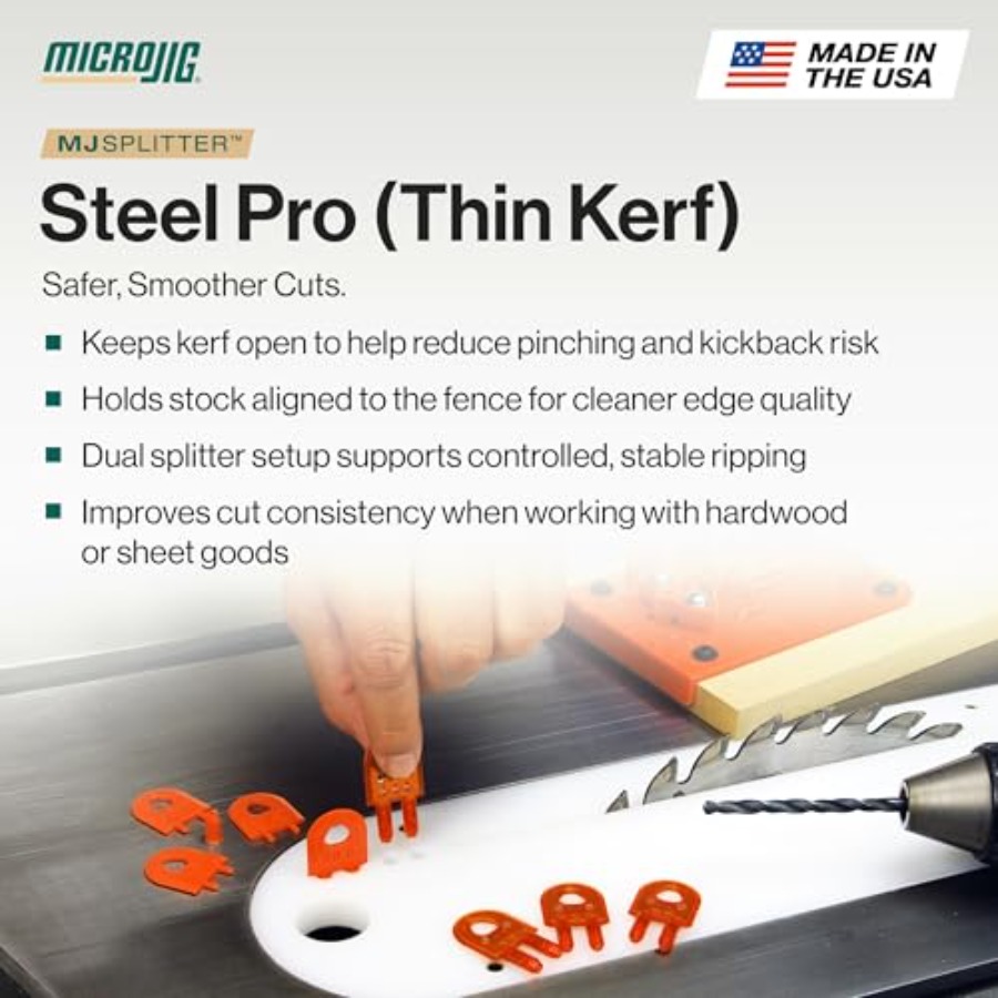 MJ SPLITTER Steel Pro Table Sa - Woodworking Kerf 리뷰 및 가격