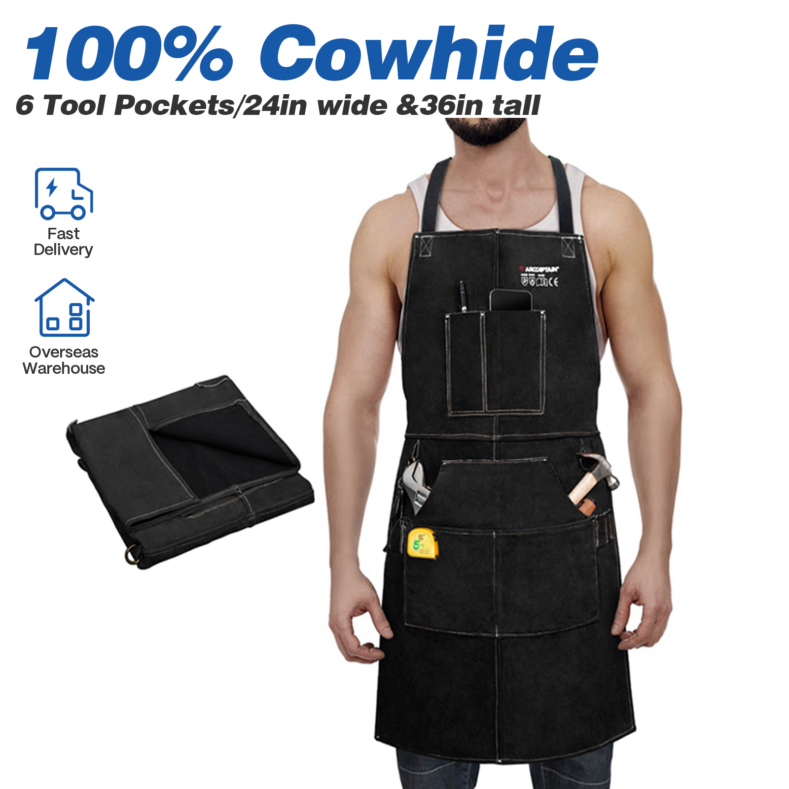 ARCCAPTAIN Leather Welding Wor - Woodworking Apron 리뷰 및 가격