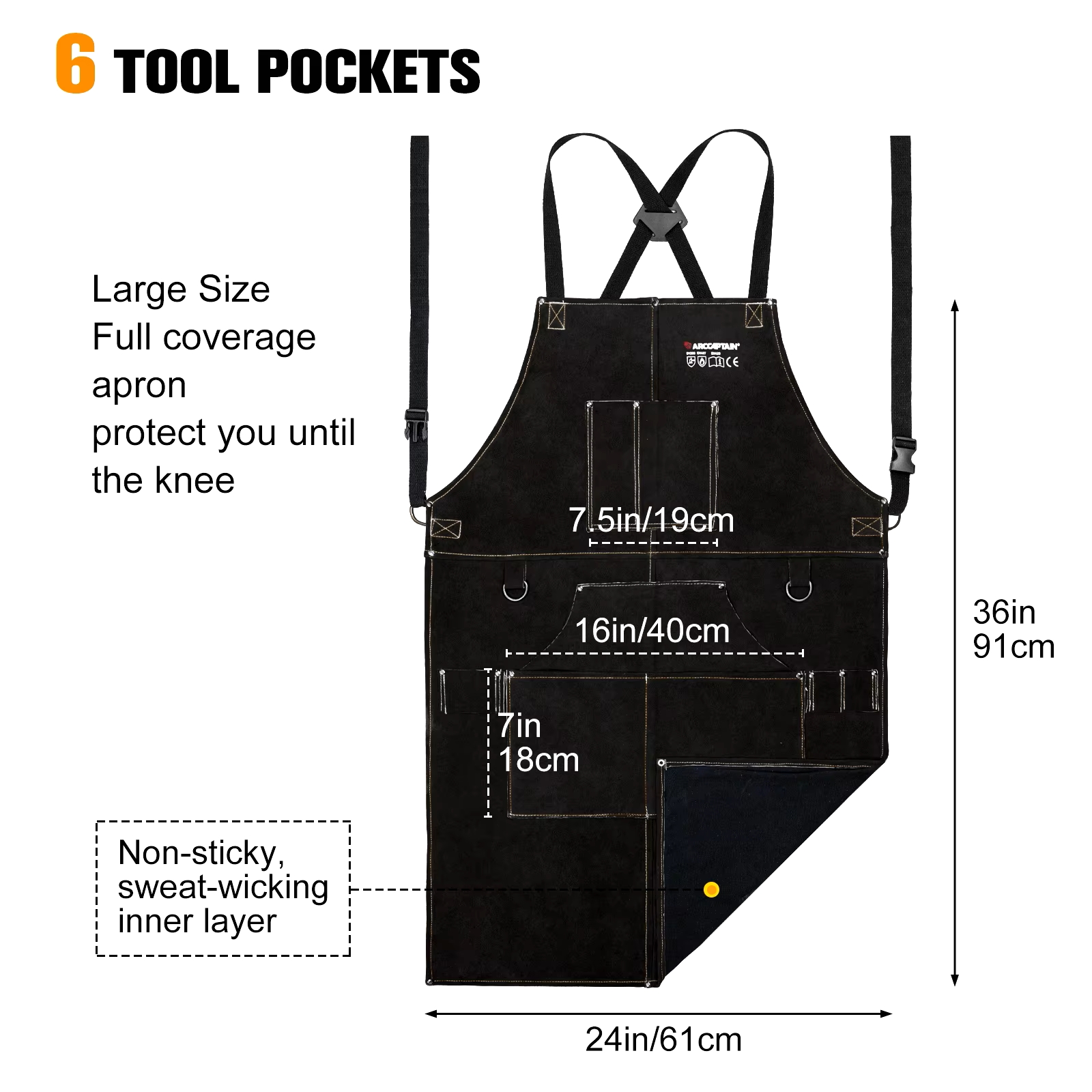 ARCCAPTAIN Leather Welding Wor - Woodworking Apron 리뷰 및 가격