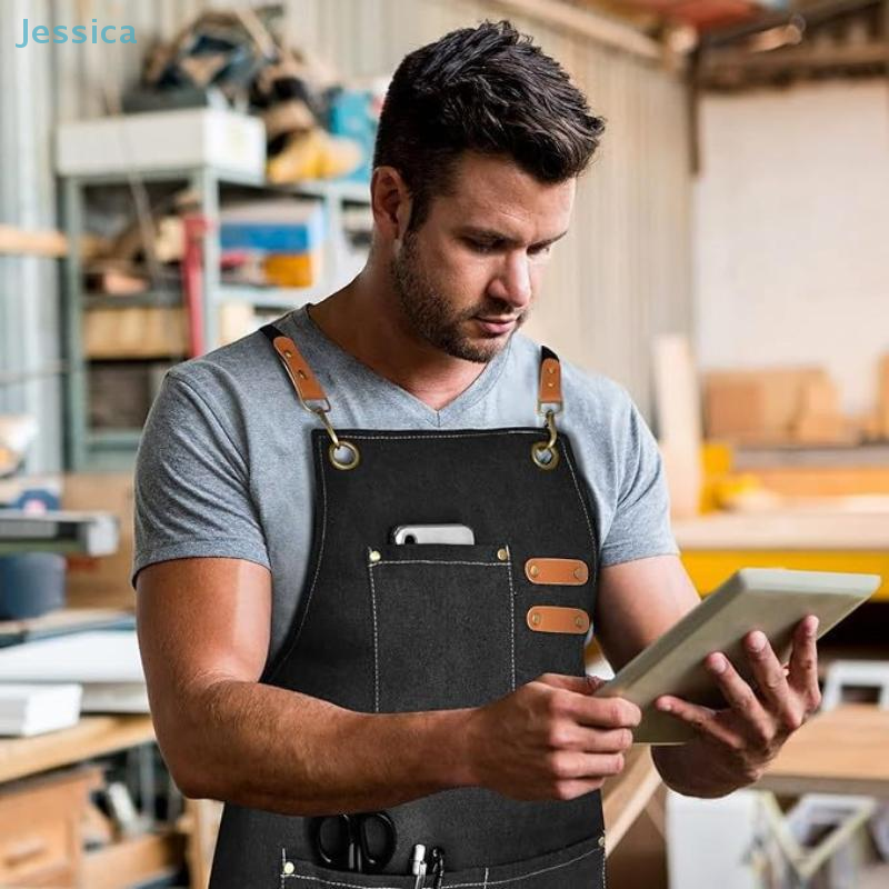 ♥Black Denim Apron with Multip - Woodworking Apron 리뷰 및 가격