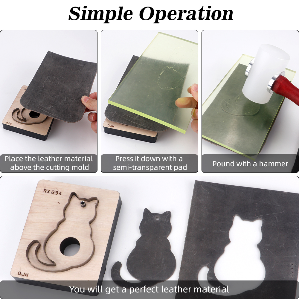 1pc leather handmade stamping  - Woodworking Templates 리뷰 및 가격