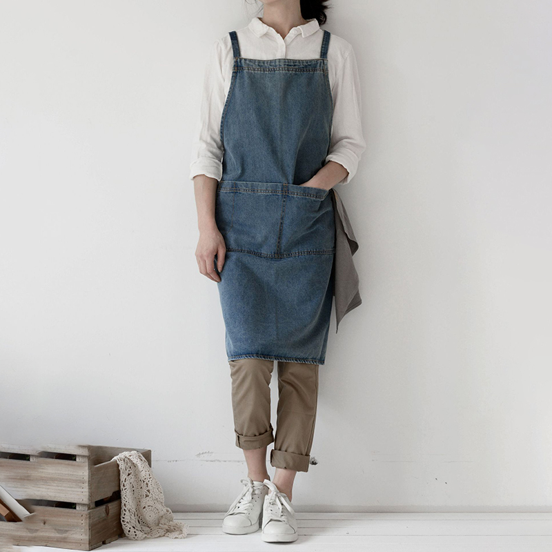 Denim Apron Cotton Korean Canv - Woodworking Apron 리뷰 및 가격