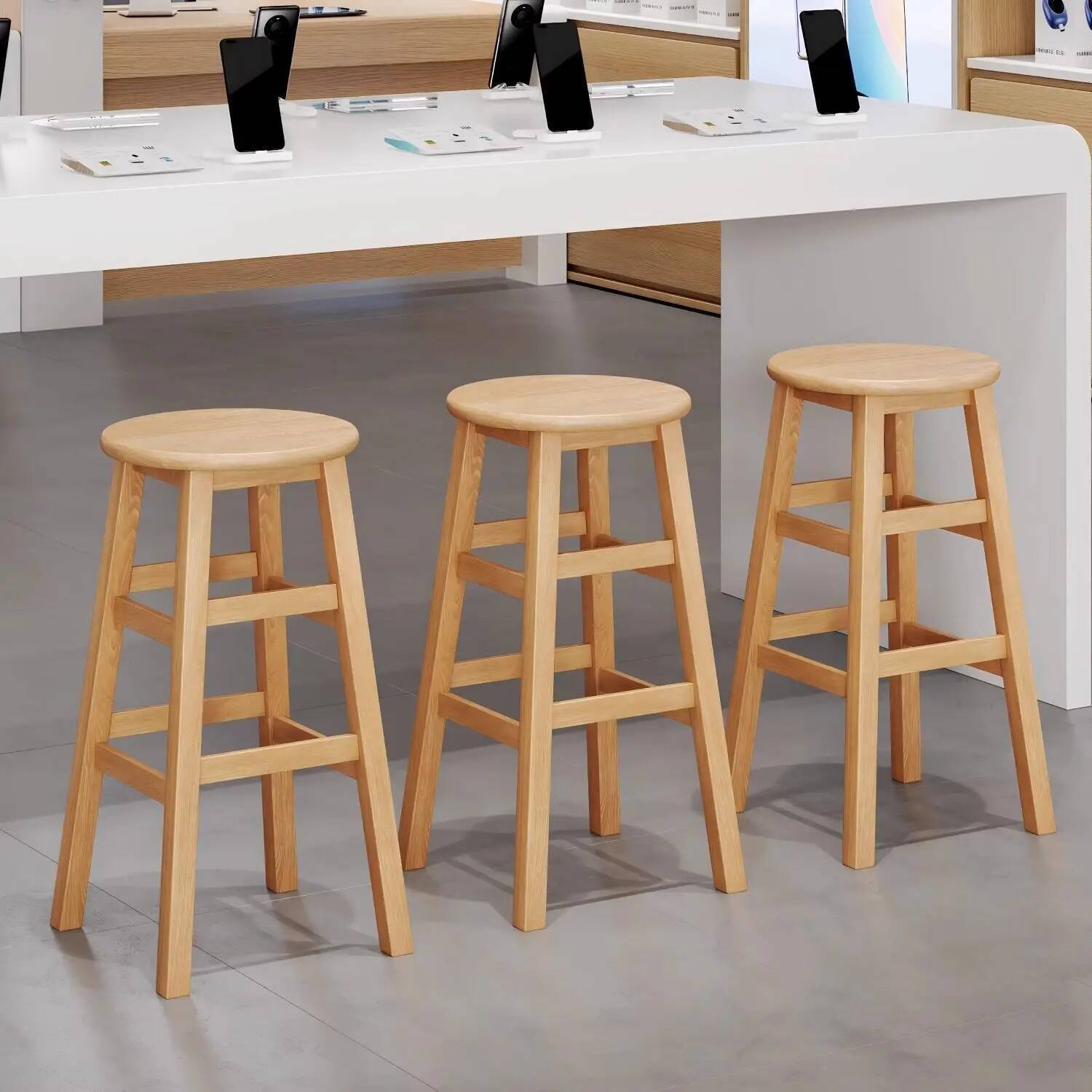 Simple Bar Stool Solid Wood St - Woodworking Desk Chair 리뷰 및 가격