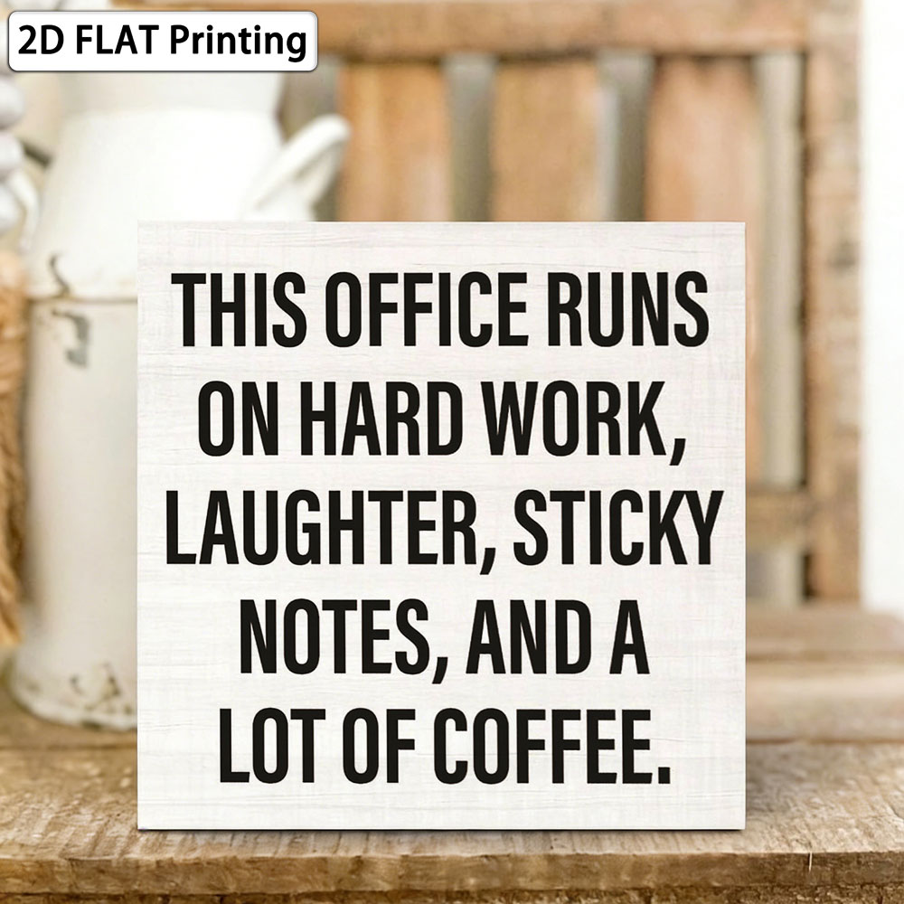 Office Coffee Quote Box Sign 5 - Woodworking Quotes Funny 리뷰 및 가격