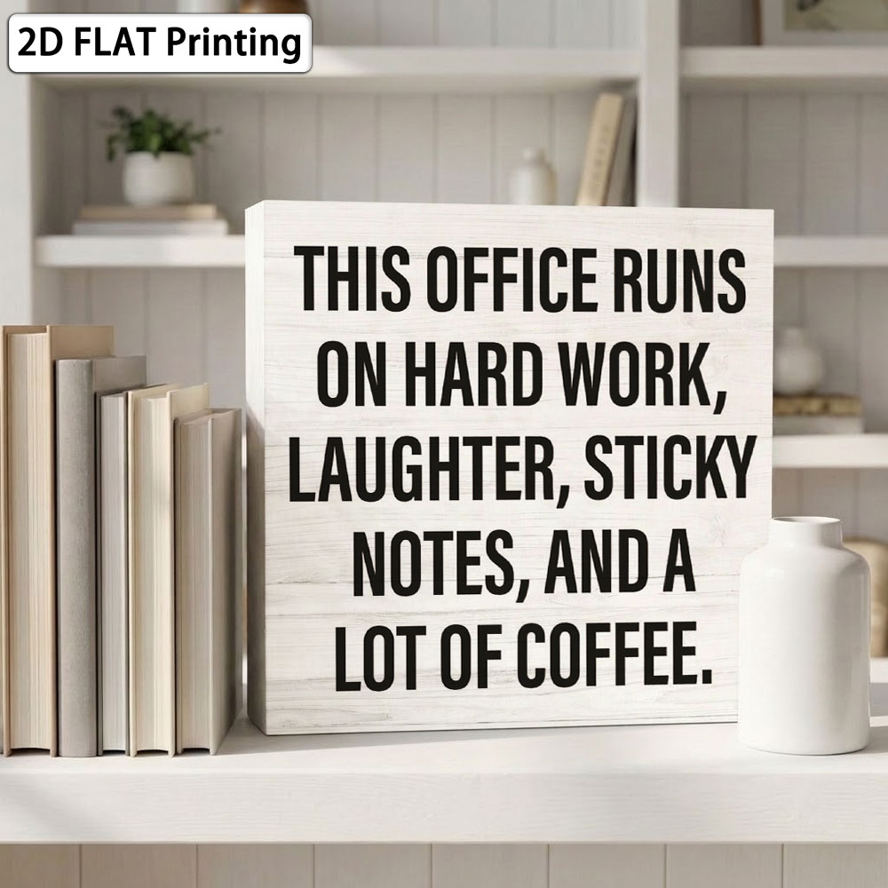Office Coffee Quote Box Sign 5 - Woodworking Quotes Funny 리뷰 및 가격