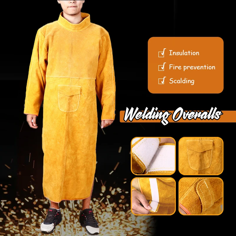 Cowhide Leather Anti-scalding  - Woodworking Apron 리뷰 및 가격